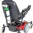 Oxygen tank holder mounted to the rear of a power chair